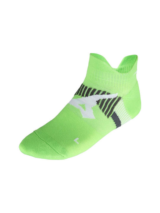 Mizuno Race Mid Running Κάλτσες Πράσινες 1 Ζεύγος