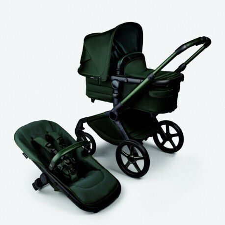 Bugaboo Fox 5 Noir Limited Edition Бебешка количка 2 в 1 Midnight Green