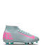 Mercurial Superfly 10 Club FG/MG Kids Soccer Cleats & Shoes Molded Light Blue