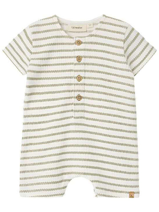 Lil' Atelier Baby Bodysuit Short-Sleeved Seagrass