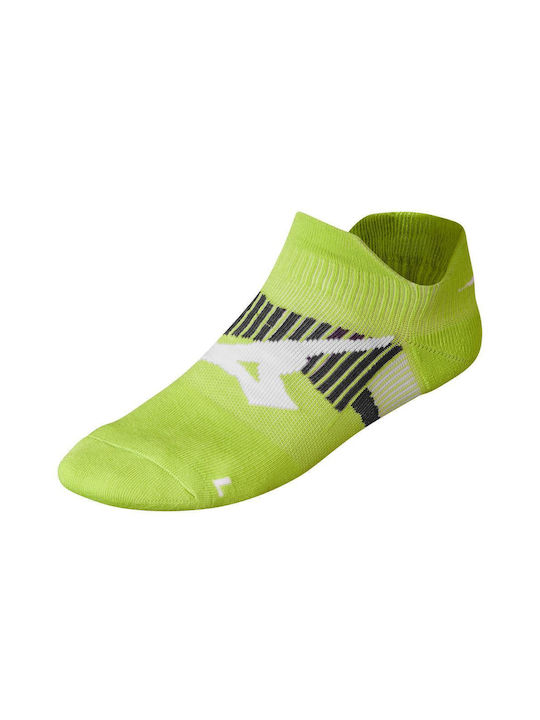 Mizuno Race Mid Running Κάλτσες Πράσινες 1 Ζεύγος