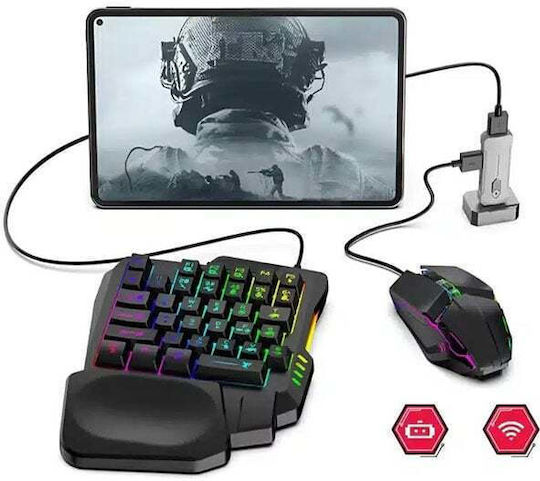 S27-MIXPRO-190125-OEM Wireless Gaming Keypad with RGB Lighting & Mouse English US Gray