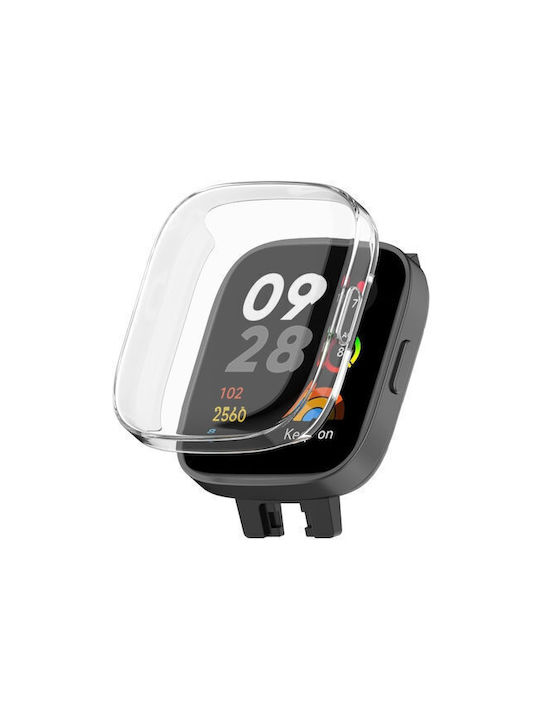 Full Coverage Silikonhülle in Transparent Farbe für Redmi Watch 3 Active, Redmi Watch 3 Lite