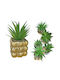 Square Gold Porcelain Pot Plant 14x7.5cm Homie 423040