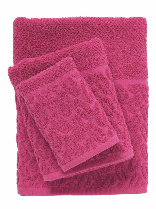 Das Home Bath Towel Set 3pcs 0786 Fuschia Weight 550gr/m²