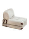 Multifunctional Bean Bag Chair Cream 60x80x70cm