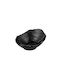 Novatex Serving Bowl Round made of Melamine Black with Diameter 23.2cm