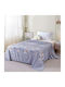 Pucioasa Cocolino Double Blanket 200x230cm Floral Print