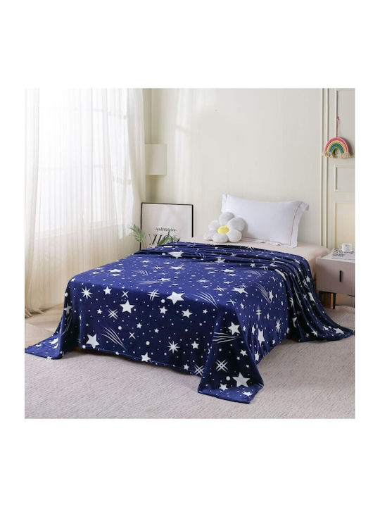 Pucioasa Cocolino Κουβέρτα Διπλή 200x230εκ. Blue