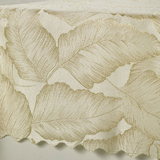 Whitegg Tischtuch Fleckabweisend Beige 140x220cm