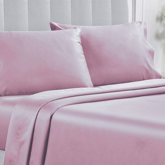 Whitegg Bettlaken für Einzelbett 170x267cm. Ba169 Rosa