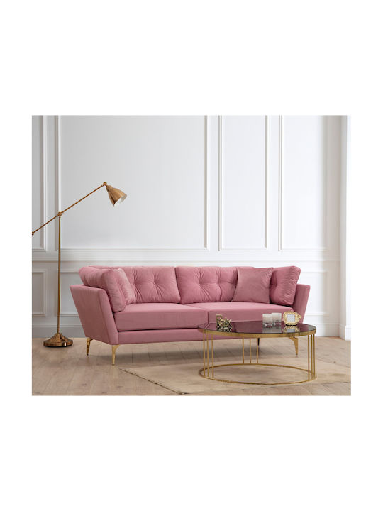 Mapa Three-Seater Couch Rose 214x90x84cm