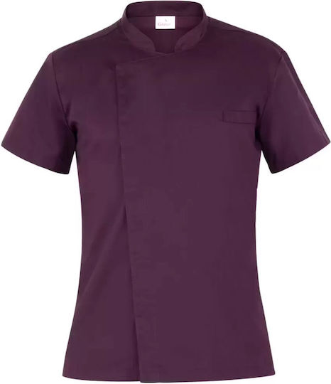 Giblor's Haina Bucătar 100% Bumbac Violet cu Mâneci scurte