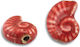 Mărgea din ceramică roșie 21mm 1buc