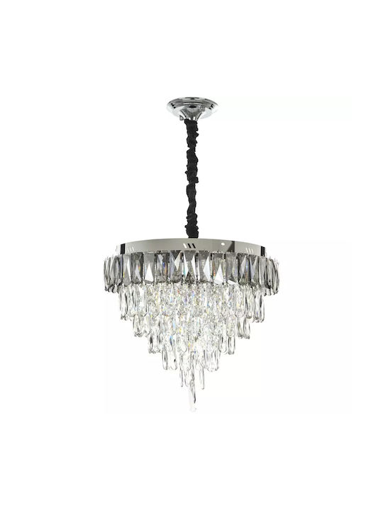 LED Kronleuchter Ø45cm Silber