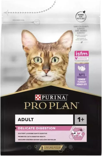 Pro Plan Hrană Uscată pentru Pisici cu Tract Gastrointestinal Sensibil cu Curcan / Orez / Porumb / Carne 1.5kg