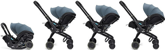 Doona X Car Seat & Stroller Καρότσι 2 σε 1 Kατάλληλο για Nεογέννητο Ocean Blue 8.3kg
