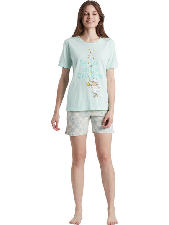 Happy People Summer Women's Pyjama Set Pink -1000