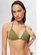 Triangle Bikini Top Malena Rio Khaki, Blue