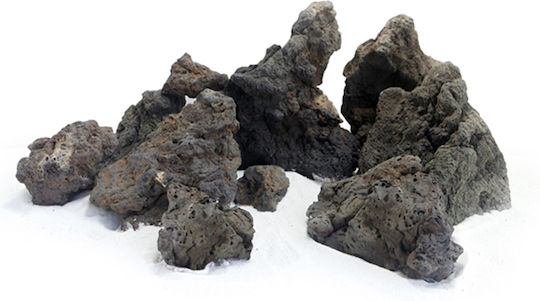Natural Volcanic Lava Rocks Piece Hs Aqua Kuroi Dark Rock Large 15-20 Cm Per Piece