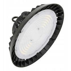 Ledvance Φωτιστικό Καμπάνα 200W Φυσικό Λευκό 30000lm με Ενσωματωμένο LED Μαύρο
