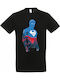Herren T-Shirt Stedman Schwarz Superman Design Dp2602