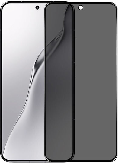 Anti-Spion Privatsphäre Vollkleber Panzerglas Xiaomi 15 5g Schwarz