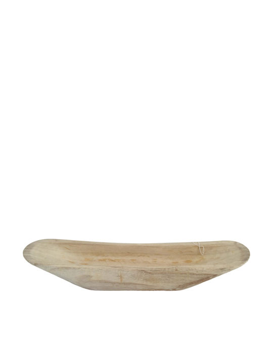 keleman Wooden Decorative Platter White 55cm