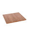 Freebox Square Table Surface made of Solid Wood Natural 70x70x4cm FB918136 1pcs