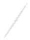 PS Silver Women's Silver Chain Bracelet with Meander Design 18.5cm