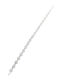 PS Silver Women's Chain Bracelet with Meander Design in Silver 19cm