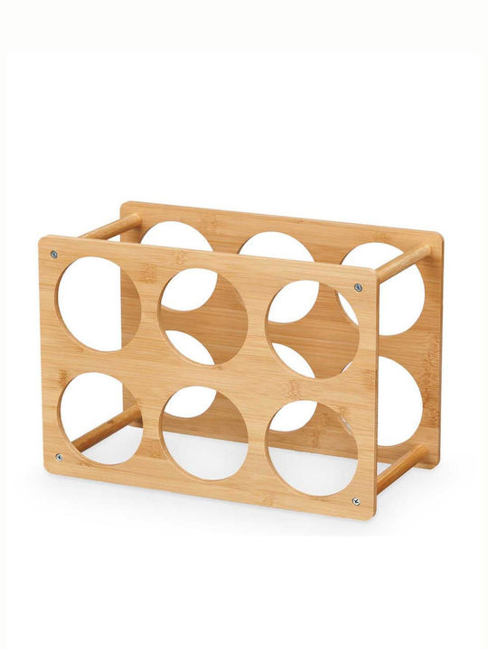 Atmosphera Cu picioare Cămară de Băuturi Lemn pentru 6 Sticle Maro 35x24x17.5εκ.