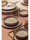 Kutahya Porselen Pink Porcelain Dinnerware Set 18pcs