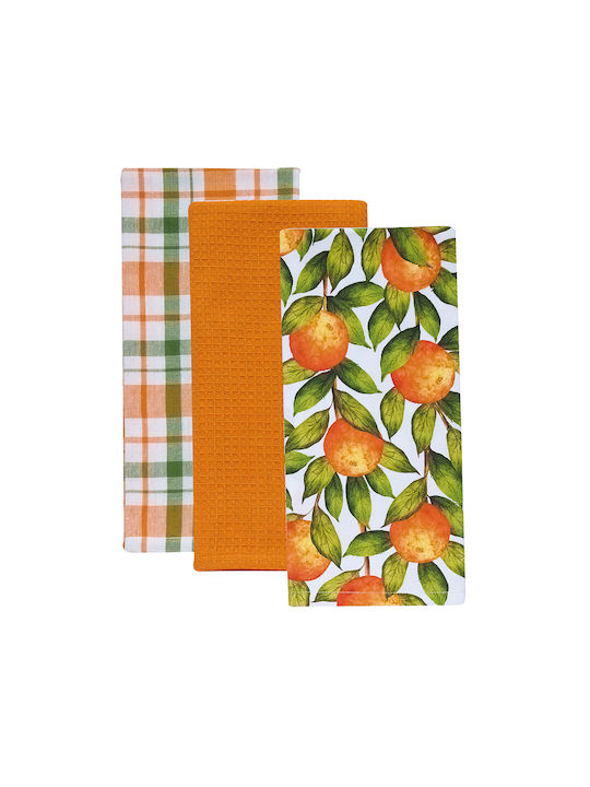Kentia Fazzy Towel from 100% Cotton in Orange C...