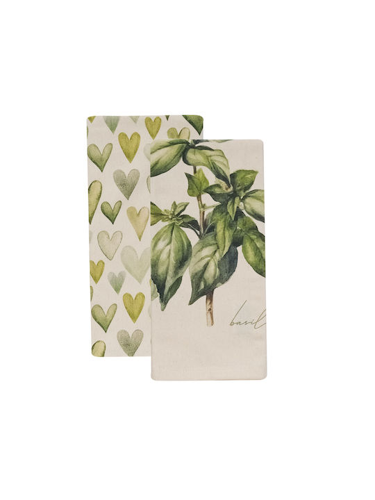 Kentia Fazzy Towel from 100% Cotton in Green Co...