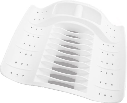 ForHome Στραγγιστήρι Νεροχύτη Πλαστικό Λευκό 40x35x10cm