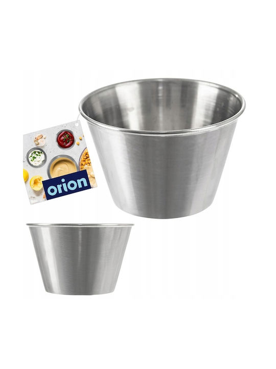 Orion Μπωλ Σερβιρίσματος για Ντιπ Στρογγυλό Inox Γκρι με Διάμετρο 6εκ.