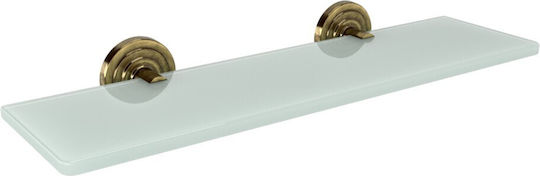 Verdi Brass An der Wand montiert Badezimmerregal Glas Bronze