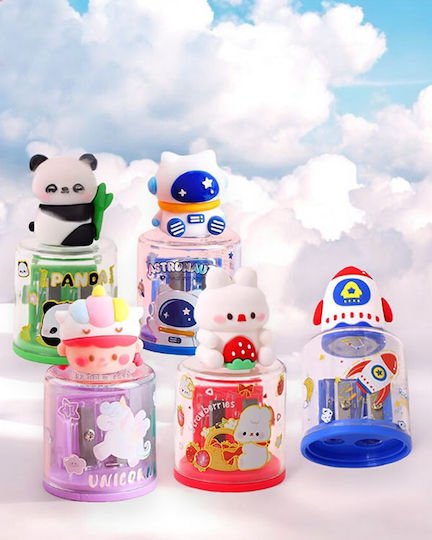 Crea Plastic Ascuțitoare cu Radieră (Diverse modele/culori) 1buc