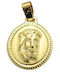 Gatsa Pendant Kids Talisman Double Sided Konstantinato made of Gold 9K F665