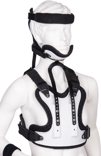 Medical Brace Tall Minerva Adjustable Spinosternal Splint 1.6cm Gray MB.CTO