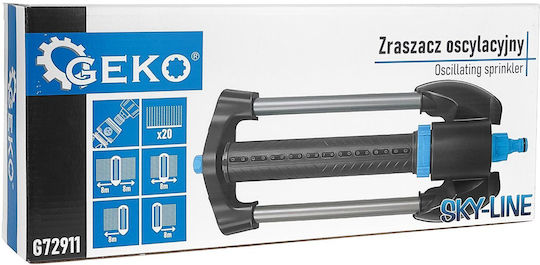 Adjustable Oscillating Sprinkler 20 Holes Sky-line Geko G72911