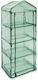 Raft cu 4 Etajere Dimensiuni 70 X 50 Cm X 158 Cm Pe Transparent Verde Relaxdays