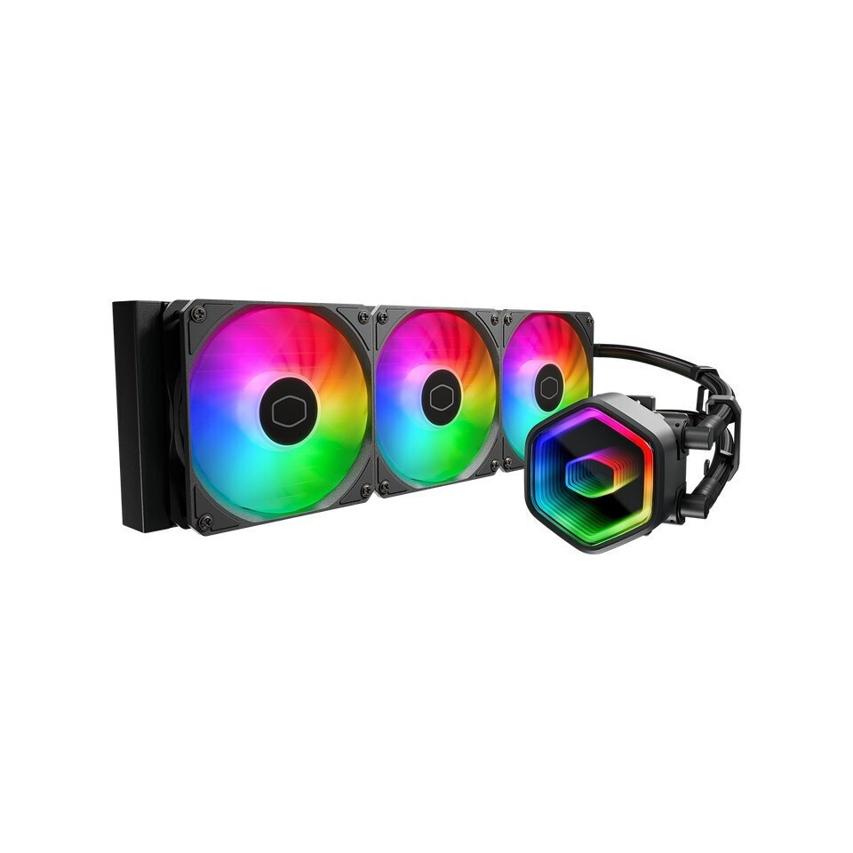 CoolerMaster MasterLiquid 360 Core II Υδρόψυξη Επεξεργαστή Τριπλού Ανεμιστήρα 120mm για Socket 1700/1200/115x με ARGB Φωτισμό Λευκή