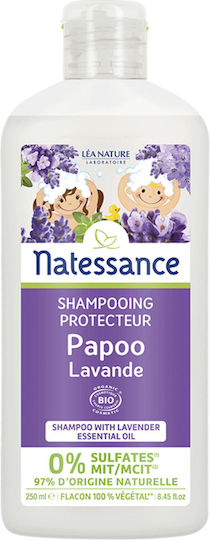 Natessance Organic Kids' Shampoo & Bubble Bath with Lavender in Gel Form 250ml