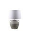 InTheBox Ceramic Table Lamp for Socket E27 with White Shade and Gray Base