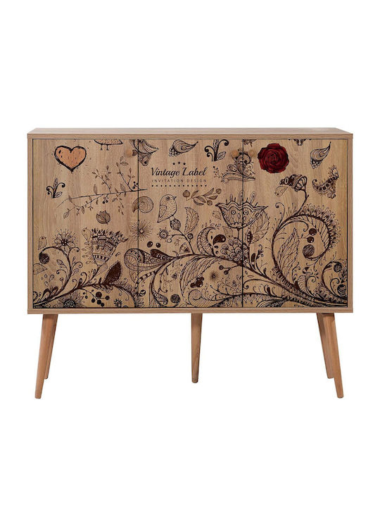 Μπουφές Mega Ξύλινος Multi 120x36x90cm