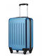 Miss Lulu Cabin Hard Travel Suitcase Navy with 4 Wheels Height 55cm