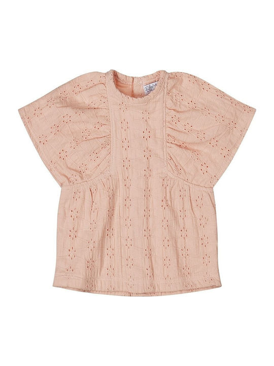 Kids' Shirt Short Sleeve Coral Pink
