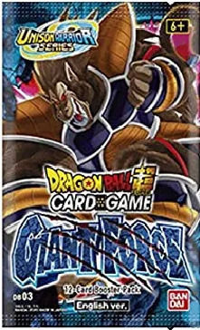Dragon Ball Super CG Giant Force DB3 Booster Pack EN
